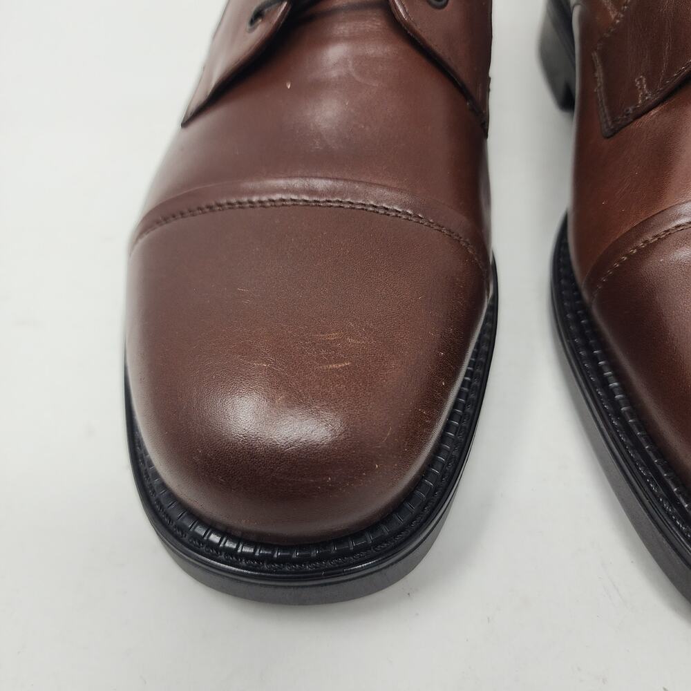 Bostonian Shoes Mens 11.5 M Oxford Brown Leather Cap Toe Lace Up NWOT - Picture 13 of 13